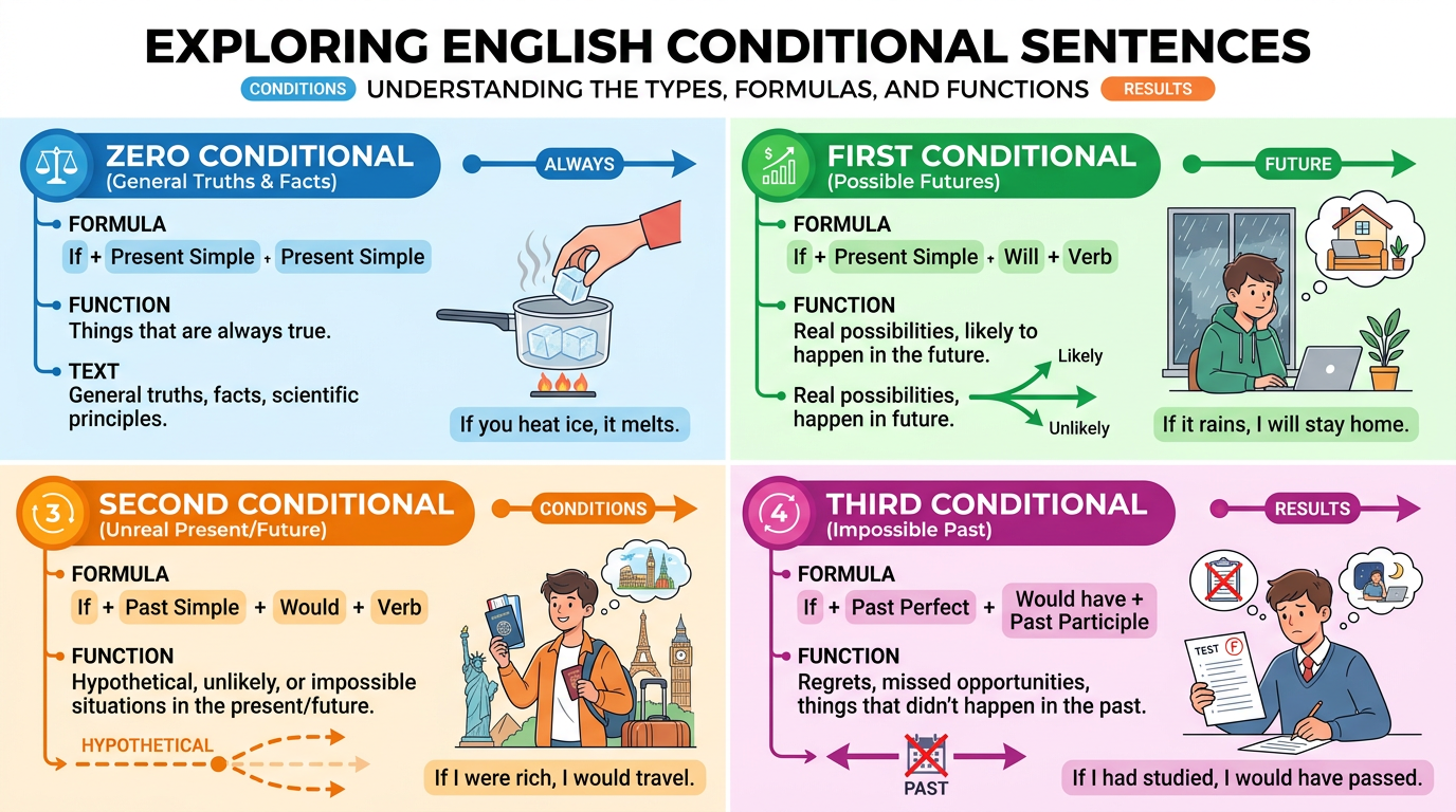 Conditional Sentence Type 1 2 3: Pengertian, Fungsi, Rumus & Contohnya