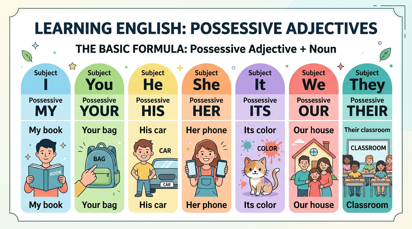 Possessive Adjectives: Pengertian, Rumus dan Contoh