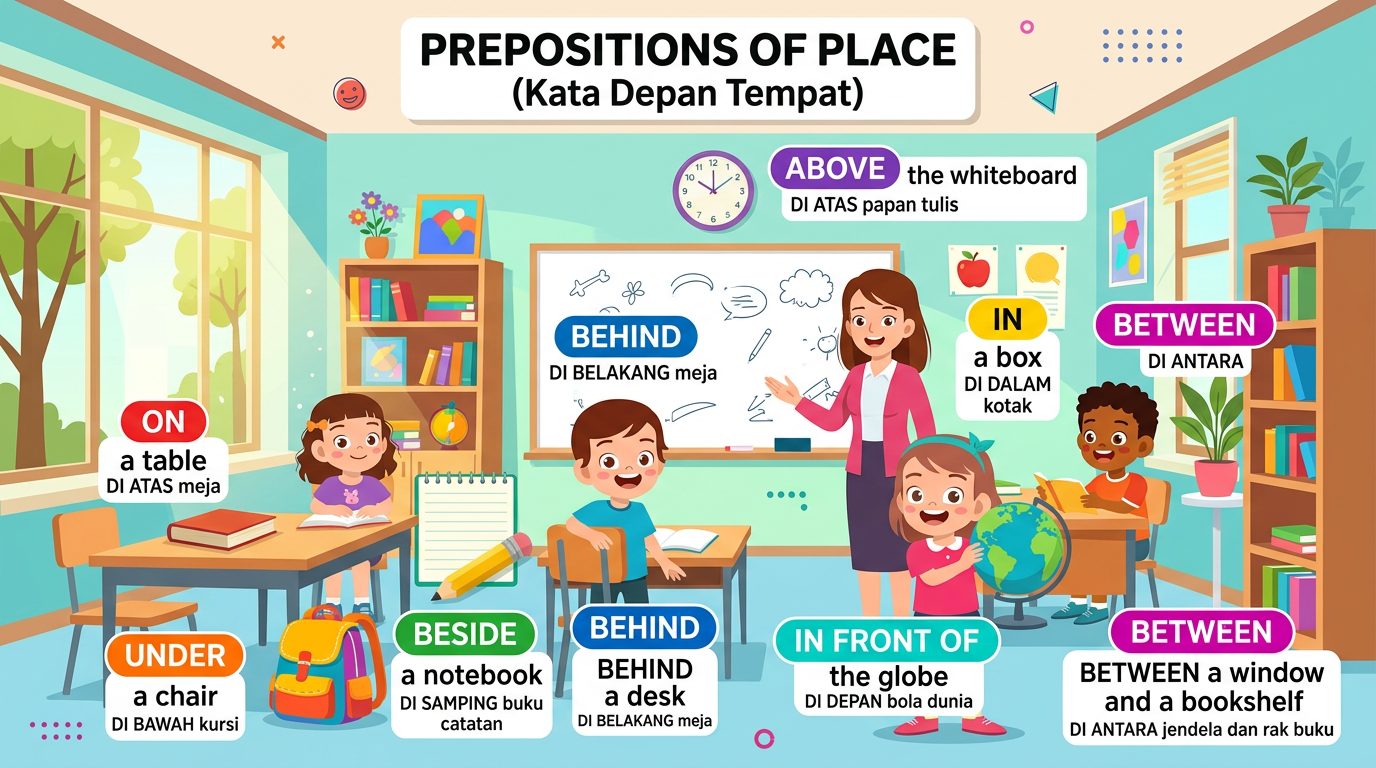 Apa Itu Preposition: Pengertian, Fungsi, Jenis-jenis dan Contoh Penggunaannya